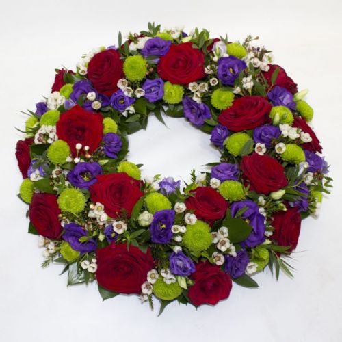 ROSE AND SANTINI WREATH