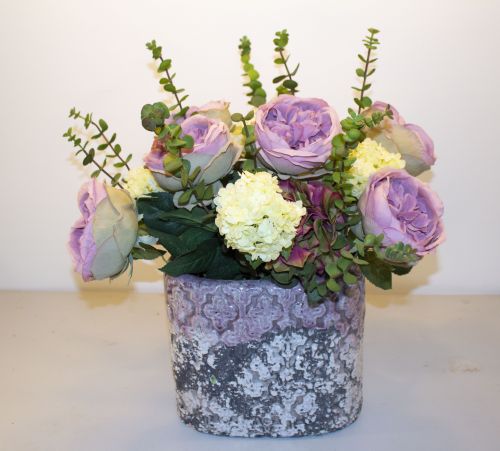 5. SILK PURPLE PEONY ARRANGEMENT